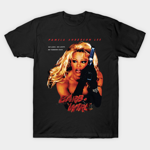 Barb Wire - Pamela Anderson Lee T-Shirt by nicklower