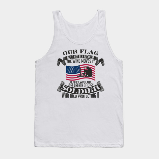 Our Flag Flies Patriotic Military USA Pride Tank Top by Anticorporati