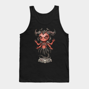 Mephisto Diablo 4 Lord of Hatred Fanart Tank Top