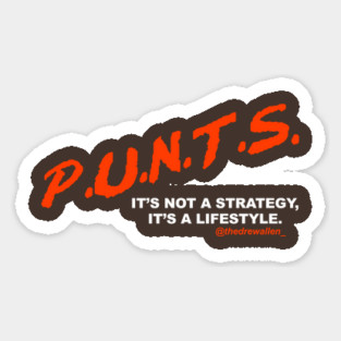 P.U.N.T.S. Sticker