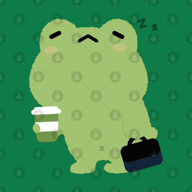 Tired frog by theladyernestember