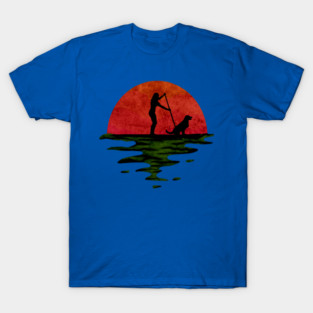 Stand Up Paddle Four Paws on Board T-Shirt