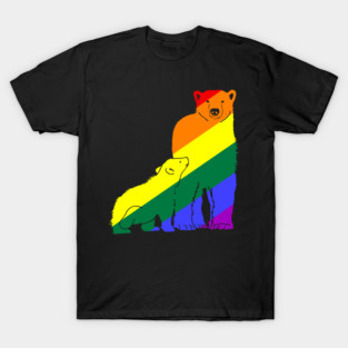 Mama Bear LGBT Rainbow Flag T-Shirt