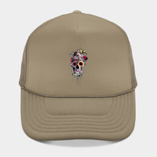 Skull Floral Hat