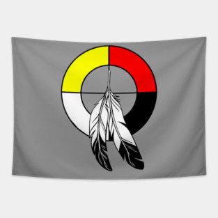 Native American Medicine Wheel Tapestry