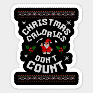 Christmas Calories Funny Holiday Tee Magnet
