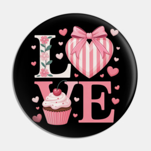 Concha Love Valentine's Day Mexican Sweet Pan Dulce Lover Pin