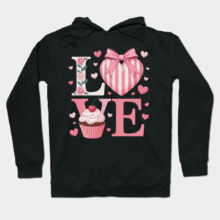 Concha Love Valentine's Day Mexican Sweet Pan Dulce Lover Hoodie