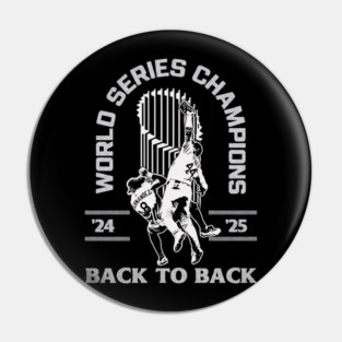 Los Angeles Dodgers World Series 2025 - Los Angeles Dodgers Back To Back Champions 2025 Pin