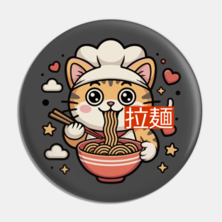 Ramen and Cats Pin