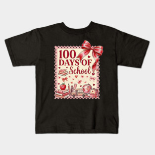 100 Days of School Shirt, happy 100 days Shirt, 100 school days, Teacher 100 Days Shirt, girl school Kids T-Shirt