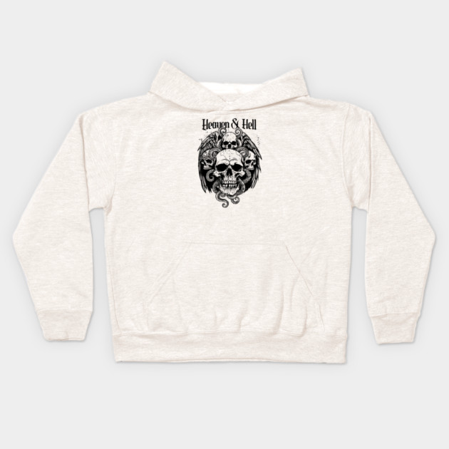 HEAVEN & HELL Kids Hoodie by artslaves