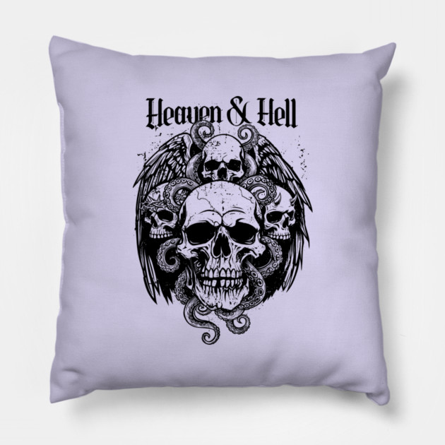 HEAVEN & HELL Pillow by artslaves
