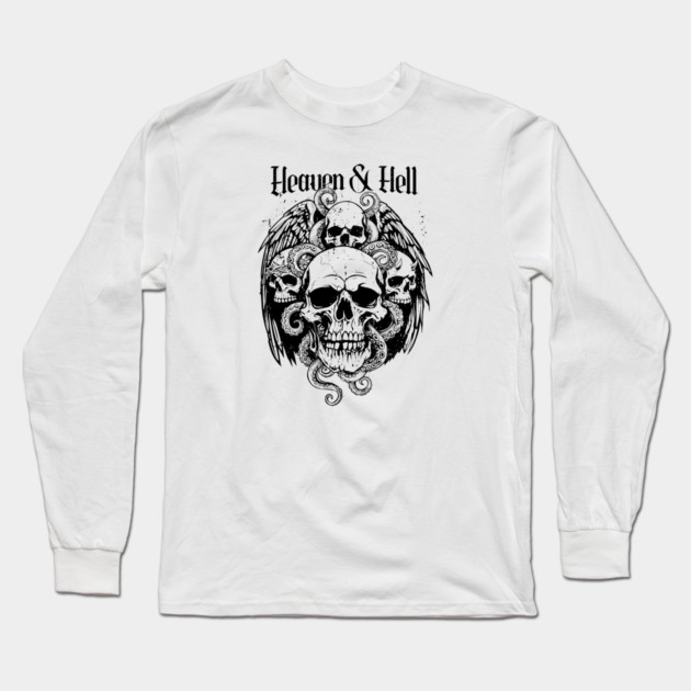 HEAVEN & HELL Long Sleeve T-Shirt by artslaves