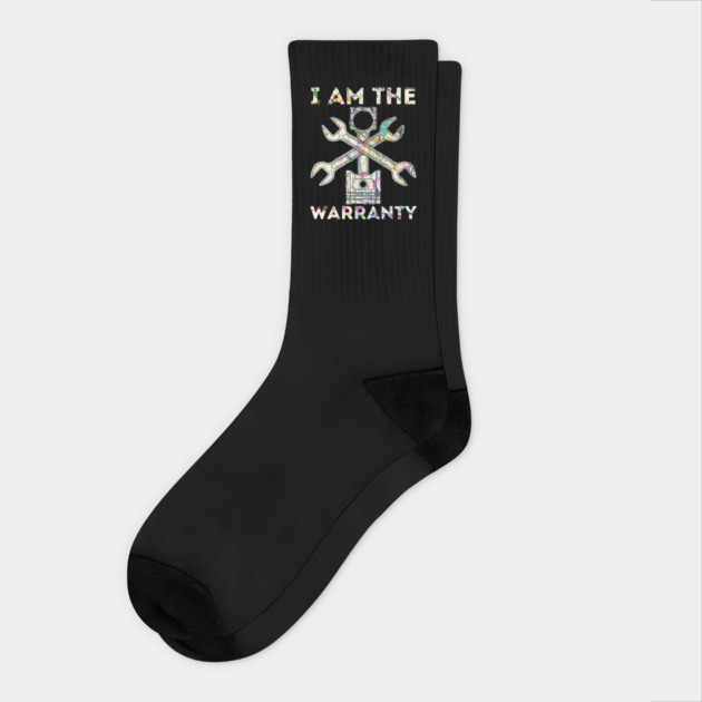 Car Lover I Am The Warranty Mechanic Socks by The WYLD Tribe