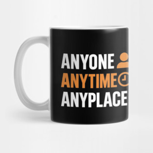 Anyone Anytime Funny Gym Workout Athlete Sports Training Mug