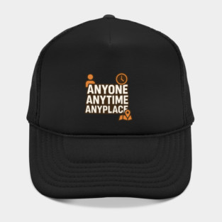 Anyone Anytime Funny Gym Workout Athlete Sports Training Hat