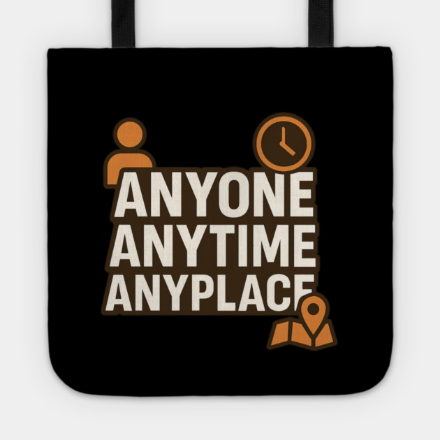 Anyone Anytime Funny Gym Workout Athlete Sports Training Tote by logiamerch