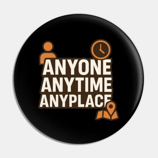 Anyone Anytime Funny Gym Workout Athlete Sports Training Pin by logiamerch
