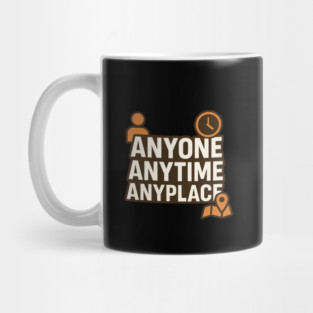 Anyone Anytime Funny Gym Workout Athlete Sports Training Mug