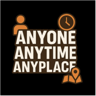 Anyone Anytime Funny Gym Workout Athlete Sports Training Posters and Art