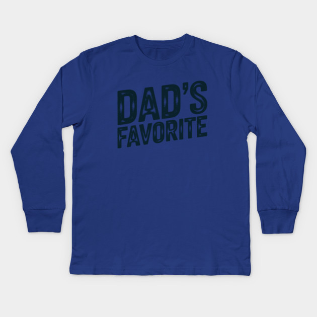 Dad's Favourite Kids Long Sleeve T-Shirt by CreativeSage