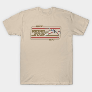 Rebel Scum Since 1977 Gold Red T-Shirt