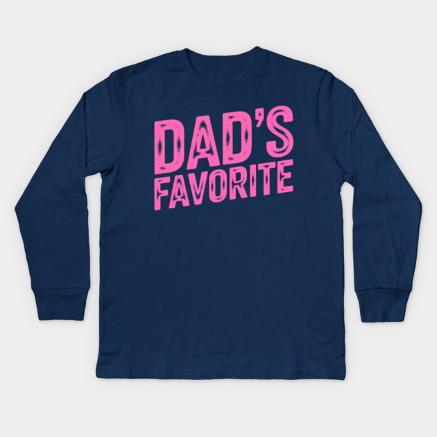 Dad's Favourite Kids Long Sleeve T-Shirt by CreativeSage
