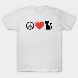 Peace Love Cats T-Shirt