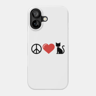 Peace Love Cats Phone Case
