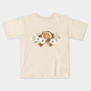 Rockrose, Sandalwood, and Star Anise Artwork Kids T-Shirt