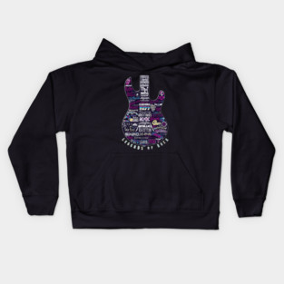 Legends Of Rock Guitar Retro Kids Hoodie