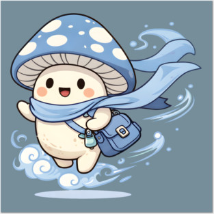 Skymist Shroom – The Breezy Messenger of the Clouds Posters and Art