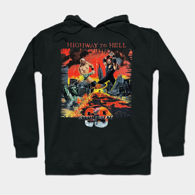 Stone Cold Steve Austin - Undertaker - Highway to Hell - Summer Slam Hoodie by nicklower