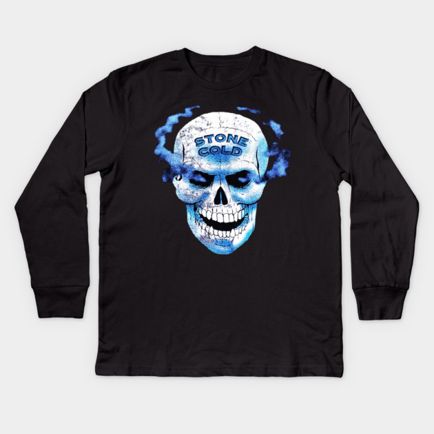 Stone Cold Steve Austin - Skull - Wrestling Kids Long Sleeve T-Shirt by nicklower