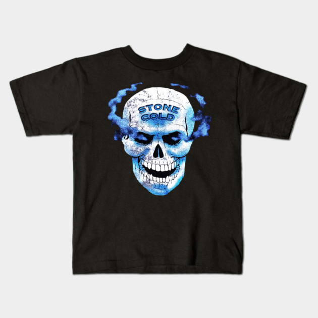 Stone Cold Steve Austin - Skull - Wrestling Kids T-Shirt by nicklower