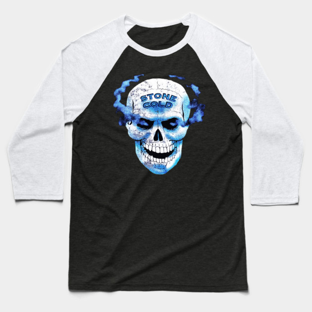Stone Cold Steve Austin - Skull - Wrestling Baseball T-Shirt by nicklower