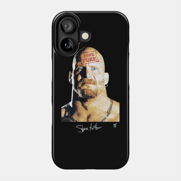Stone Cold Steve Austin - 100% Pure - Wrestling Phone Case by nicklower