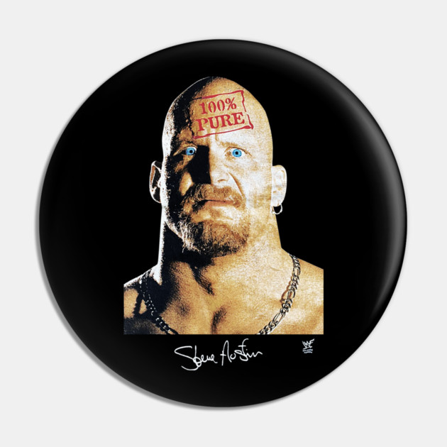 Stone Cold Steve Austin - 100% Pure - Wrestling Pin by nicklower