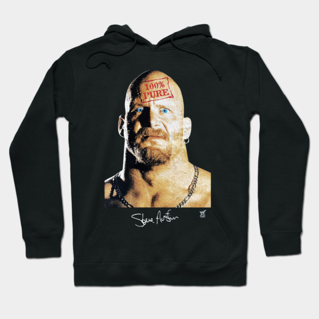 Stone Cold Steve Austin - 100% Pure - Wrestling Hoodie by nicklower