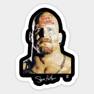 Stone Cold Steve Austin - 100% Pure - Wrestling Sticker