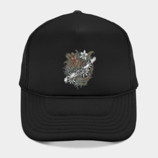 Malayan Krait Snake Vintage Illustration Hat