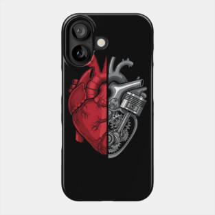 Engine of the Heart Half Flesh Half Machine Phone Case
