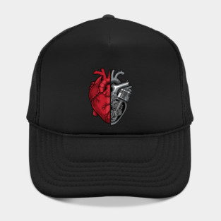 Engine of the Heart Half Flesh Half Machine Hat