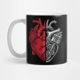 Engine of the Heart Half Flesh Half Machine Mug