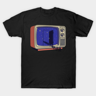 Cosmic Channel Retro TV Portal T-Shirt
