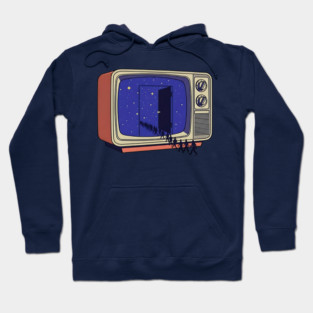 Cosmic Channel Retro TV Portal Hoodie