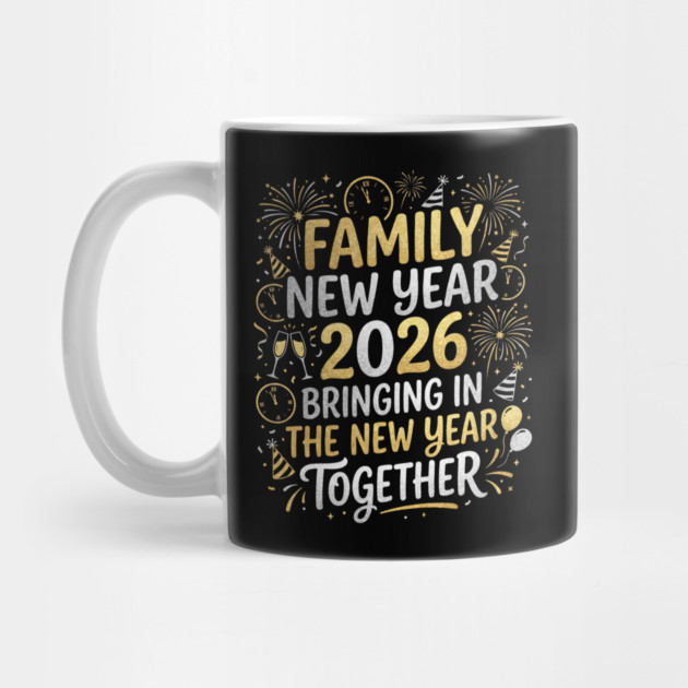 Family New Year 2026 Bringing in The New Year Together by Creatifly Graphic Tees