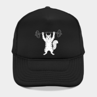 Squirrel Lifting Weights Gym Humor Workout Hat