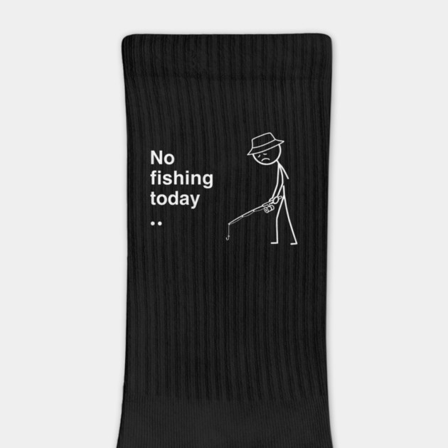 No Fishing Today Depressed Fisherman by ArtistTee ⭐⭐⭐⭐⭐